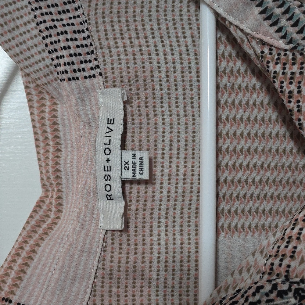 Rose+Olive Button Down Blouse - image 2